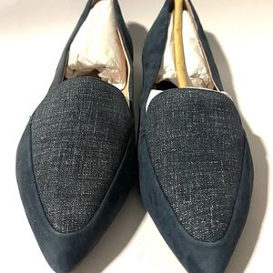 New TARYN ROSE Faye Silky Suede Flats Shoes